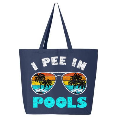 I Pee In Pools Sunglasses Summer Vacation Swimming 25L Jumbo Tote