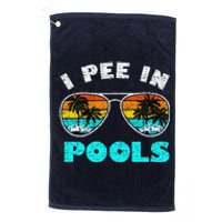 I Pee In Pools Sunglasses Summer Vacation Swimming Platinum Collection Golf Towel