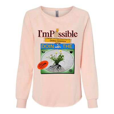 IM POSSIBLE Womens California Wash Sweatshirt