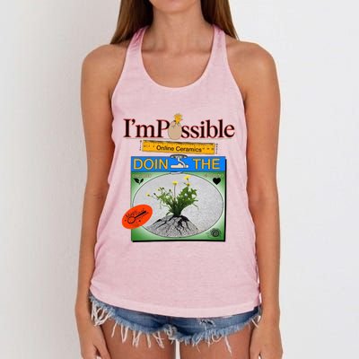 IM POSSIBLE Women's Knotted Racerback Tank