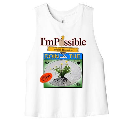 IM POSSIBLE Women's Racerback Cropped Tank