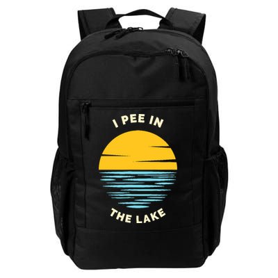 I PEE IN THE LAKE Funny Summer Vacation Boating Swimming Backpack