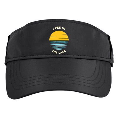 I PEE IN THE LAKE Funny Summer Vacation Boating Swimming Adult Drive Performance Visor