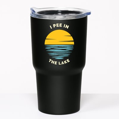 I PEE IN THE LAKE Funny Summer Vacation Boating Swimming Tumbler