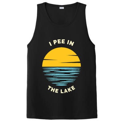 I PEE IN THE LAKE Funny Summer Vacation Boating Swimming PosiCharge Competitor Tank