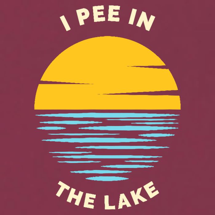 I PEE IN THE LAKE Funny Summer Vacation Boating Swimming 16oz Travel Tumbler