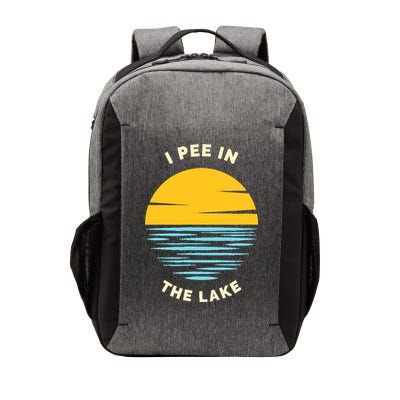 I PEE IN THE LAKE Funny Summer Vacation Boating Swimming Vector Backpack