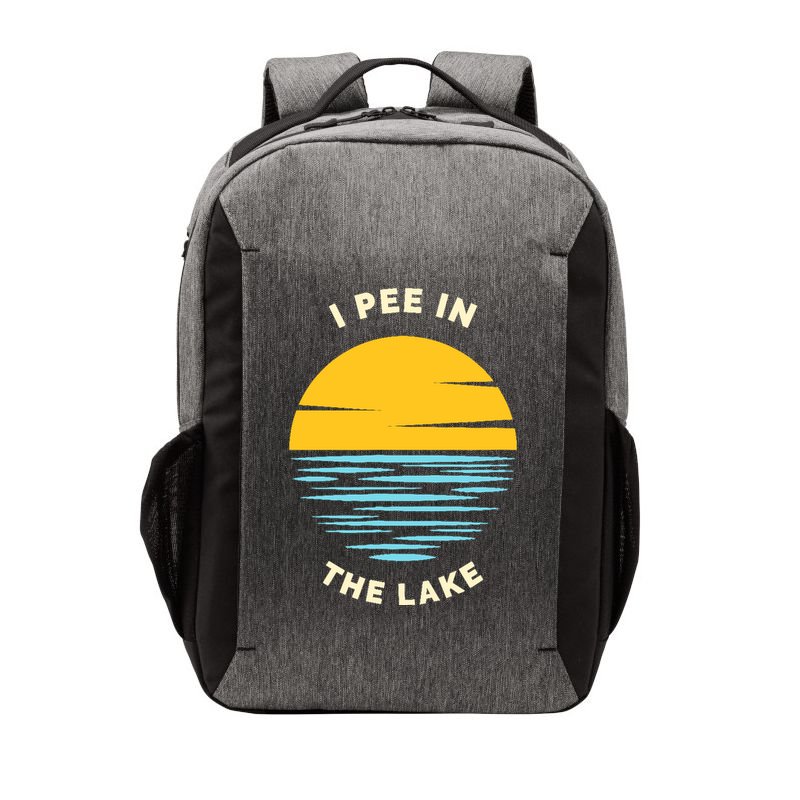 I PEE IN THE LAKE Funny Summer Vacation Boating Swimming Vector Backpack