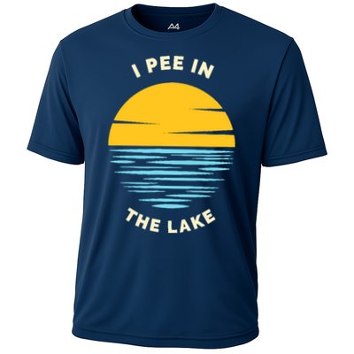 I PEE IN THE LAKE Funny Summer Vacation Boating Swimming Performance Shirt