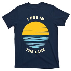 I PEE IN THE LAKE Funny Summer Vacation Boating Swimming T-Shirt