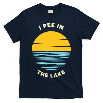 I PEE IN THE LAKE Funny Summer Vacation Boating Swimming T-Shirt
