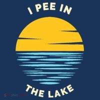 I PEE IN THE LAKE Funny Summer Vacation Boating Swimming Baby Bodysuit