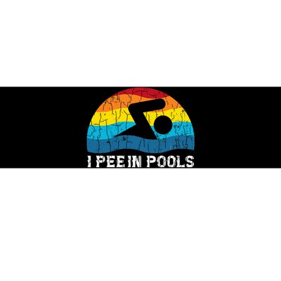 I Pee In Pools Funny Swimmer Swimming Coach Player Bumper Sticker