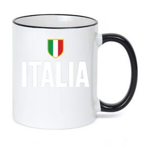 Italia Pride Italian Roots Themed Gift Italy Flag Theme 11oz Black Color Changing Mug