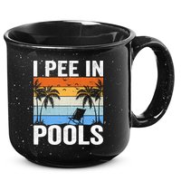 I Pee In Pools Sarcastic Sayings For Pools Lovers 15oz Campfire Ceramic Mug
