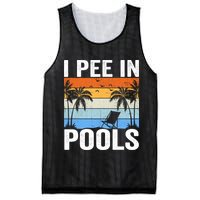 I Pee In Pools Sarcastic Sayings For Pools Lovers Mesh Reversible Basketball Jersey Tank