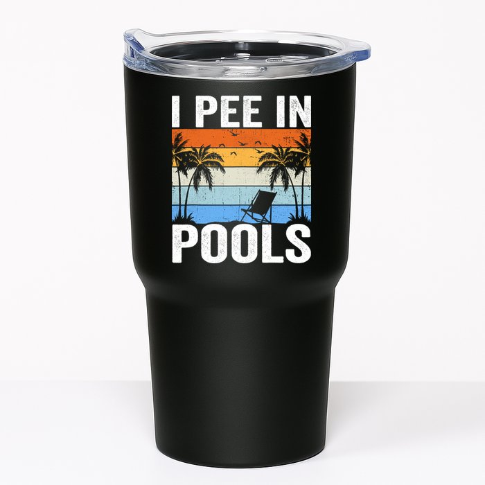 I Pee In Pools Sarcastic Sayings For Pools Lovers Tumbler