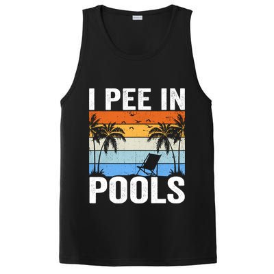 I Pee In Pools Sarcastic Sayings For Pools Lovers PosiCharge Competitor Tank