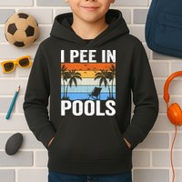 I Pee In Pools Sarcastic Sayings For Pools Lovers Kids Hoodie