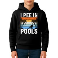 I Pee In Pools Sarcastic Sayings For Pools Lovers Kids Hoodie