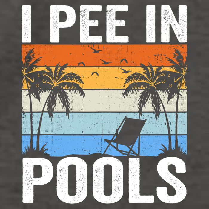 I Pee In Pools Sarcastic Sayings For Pools Lovers Vector Backpack