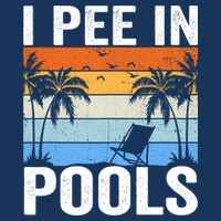 I Pee In Pools Sarcastic Sayings For Pools Lovers Infant Baby Jersey Bodysuit