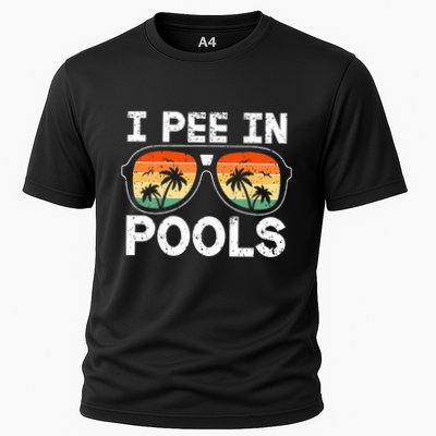 I Pee In Pools Funny Jokes Sarcastic Sayings Vacation Performance Shirt