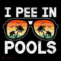 I Pee In Pools Funny Jokes Sarcastic Sayings Vacation City Backpack