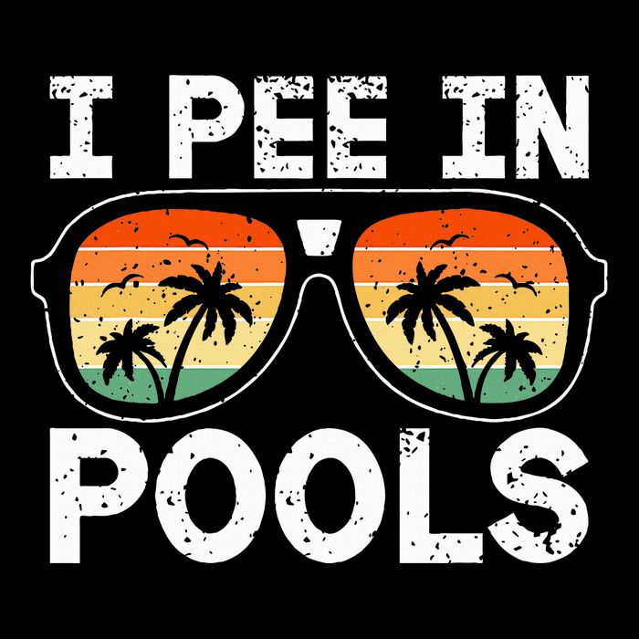 I Pee In Pools Funny Jokes Sarcastic Sayings Vacation 16 in Basic Backpack