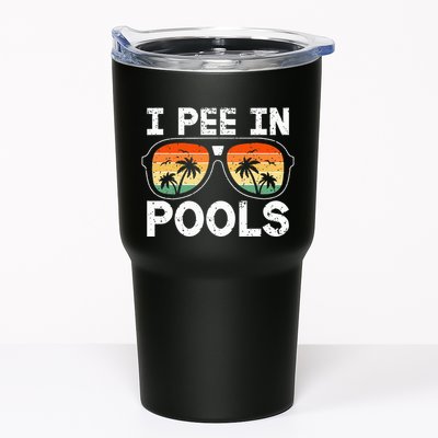 I Pee In Pools Funny Jokes Sarcastic Sayings Vacation Tumbler