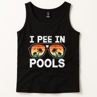 I Pee In Pools Funny Jokes Sarcastic Sayings Vacation Tank Top