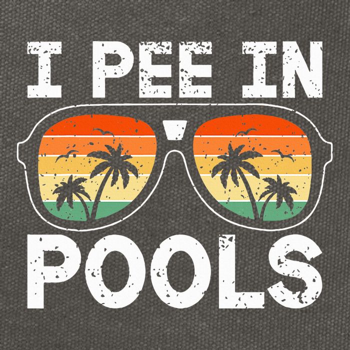 I Pee In Pools Funny Jokes Sarcastic Sayings Vacation Cotton Canvas Backpack