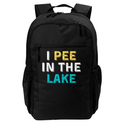 I Pee In The Lake Funny Summer Vacation Daily Commute Backpack