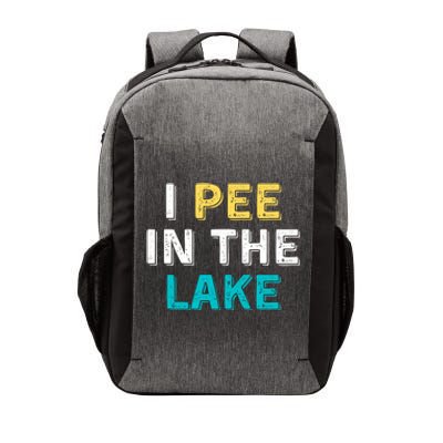 I Pee In The Lake Funny Summer Vacation Vector Backpack