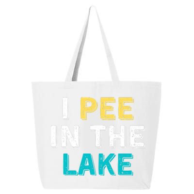 I Pee In The Lake Funny Summer Vacation 25L Jumbo Tote