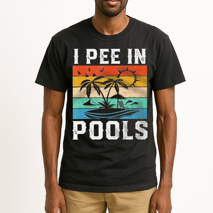 I Pee In Pools Sarcastic Sayings For Pools Lovers  Tall T-Shirt
