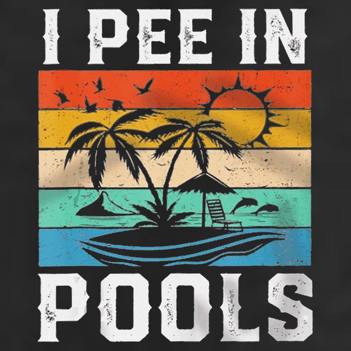 I Pee In Pools Sarcastic Sayings For Pools Lovers  Knit Cap Winter Beanie