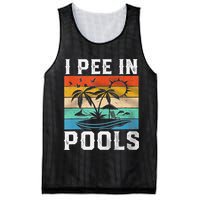 I Pee In Pools Sarcastic Sayings For Pools Lovers  Mesh Reversible Basketball Jersey Tank