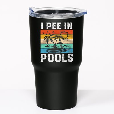 I Pee In Pools Sarcastic Sayings For Pools Lovers  Tumbler