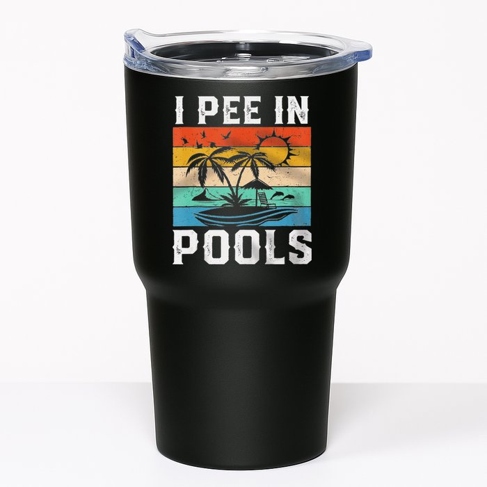 I Pee In Pools Sarcastic Sayings For Pools Lovers  Tumbler