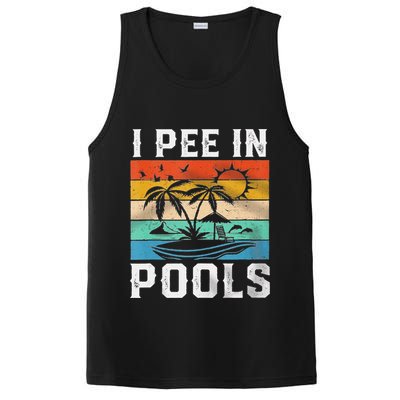 I Pee In Pools Sarcastic Sayings For Pools Lovers  PosiCharge Competitor Tank