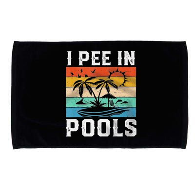 I Pee In Pools Sarcastic Sayings For Pools Lovers  Microfiber Hand Towel
