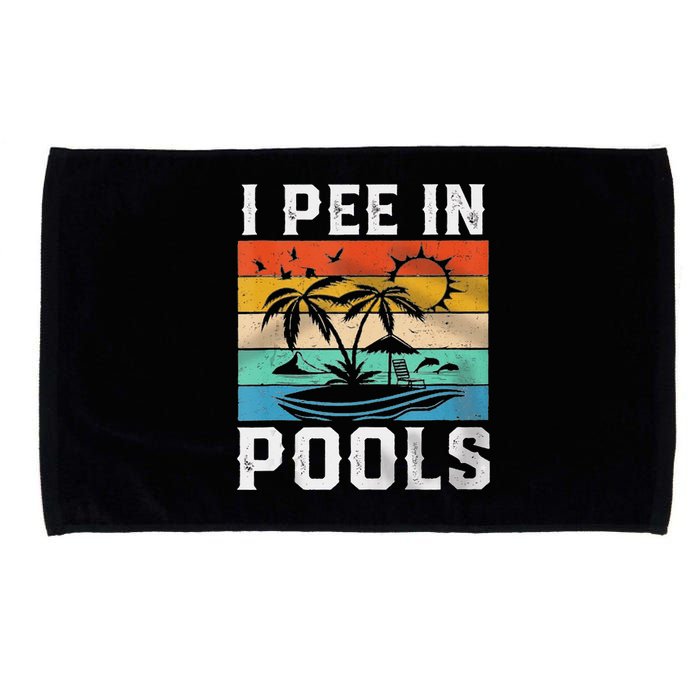 I Pee In Pools Sarcastic Sayings For Pools Lovers  Microfiber Hand Towel