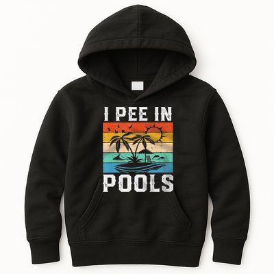 I Pee In Pools Sarcastic Sayings For Pools Lovers  Kids Hoodie