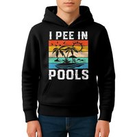 I Pee In Pools Sarcastic Sayings For Pools Lovers  Kids Hoodie