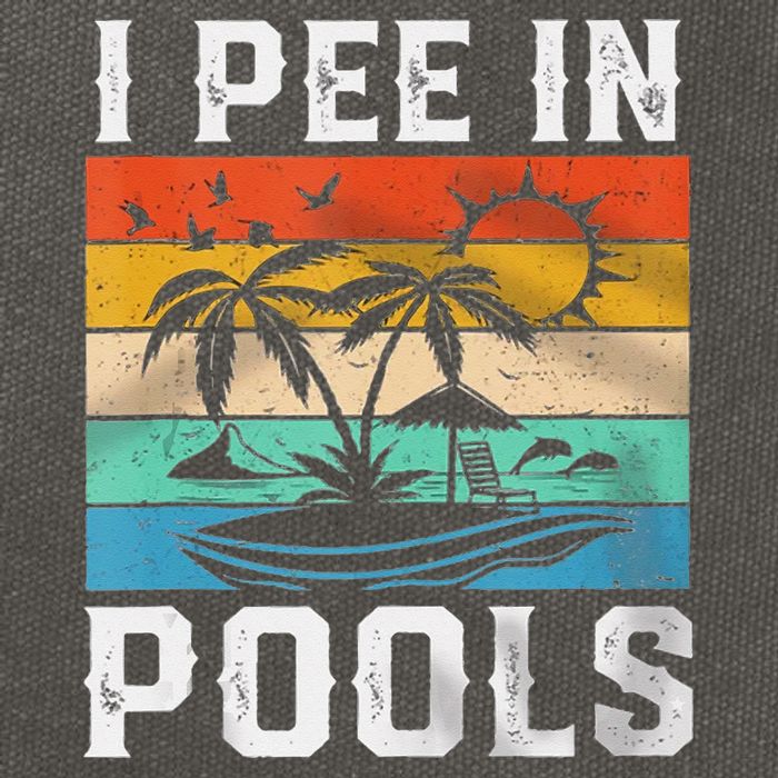 I Pee In Pools Sarcastic Sayings For Pools Lovers  Cotton Canvas Backpack