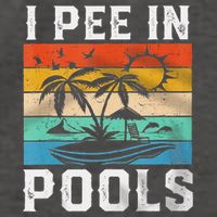 I Pee In Pools Sarcastic Sayings For Pools Lovers  Vector Backpack