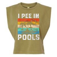 I Pee In Pools Sarcastic Sayings For Pools Lovers  Garment-Dyed Women's Muscle Tee