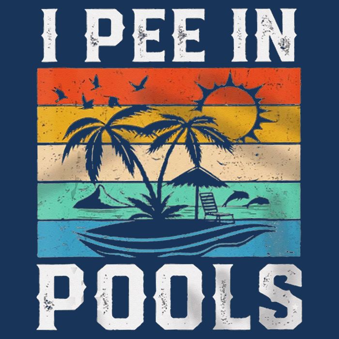 I Pee In Pools Sarcastic Sayings For Pools Lovers  Infant Baby Jersey Bodysuit