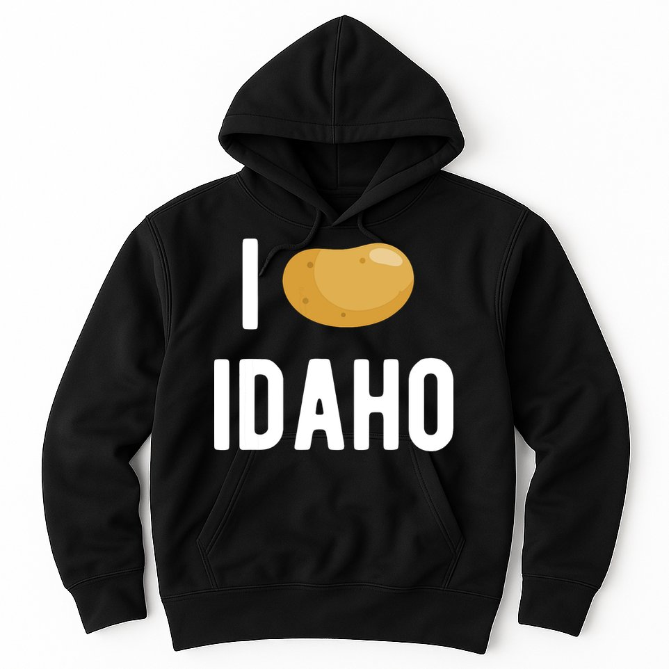 Idaho Potato I Love Vegetable Funny State Of Idaho Potatoes Hoodie